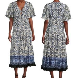 Taylor‎ Short Sleeve Tiered Midi Dress NWT (14)